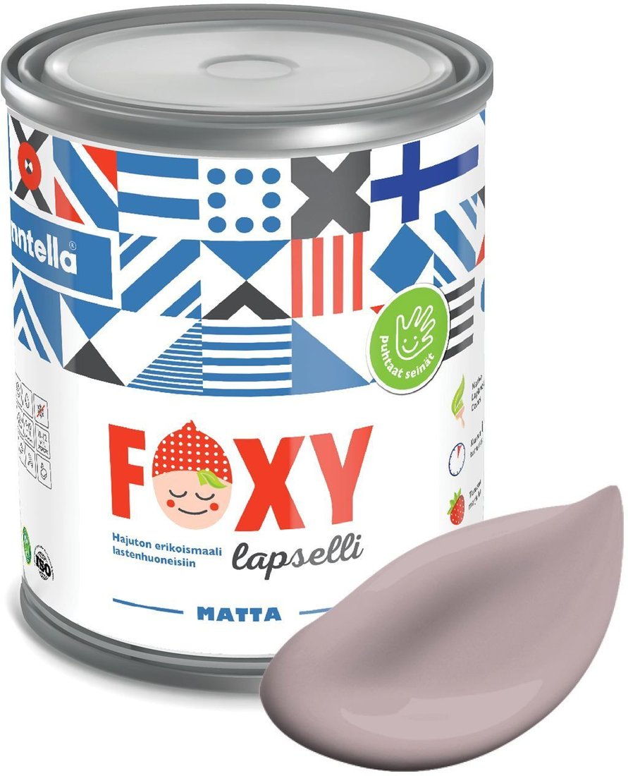 

Краска Finntella Foxy Lapselli Matte Nukke F-50-1-1-FL247 0.9 л (розовый)