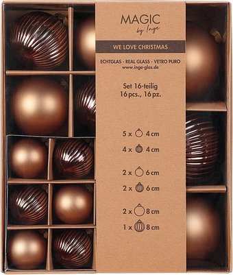 Inge's Christmas One-Two-Tree! 15101P418 (16шт, медный)