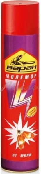 

Аэрозоль против вредителей Варан Молемор (145 мл)