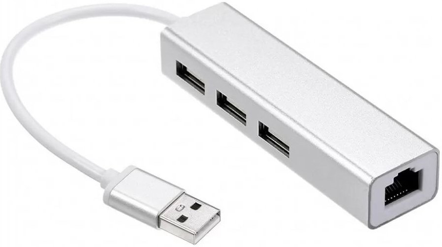 

USB-хаб USBTOP USB2.0 - 3x USB2.0 - RJ45 (100 Мбит/с)