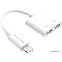 Адаптер Borofone BV11 Lightning - Lightning (белый)