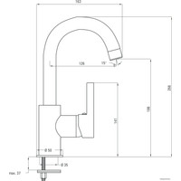 Смеситель Deante Floks BCF 024M