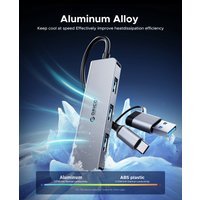 USB-хаб Orico YSA7-U3-GY-BP