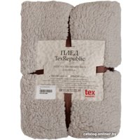 Плед Tex Republic Овчина Однотонный 150x200 93192 (серый) в Борисове