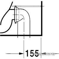 Унитаз напольный Duravit DuraStyle (215509) (без сиденья)