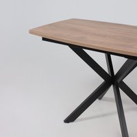 Кухонный стол AksHome Twist (дуб табачный/черный)