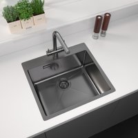 Кухонная мойка ZorG ZRE 5551 graphite