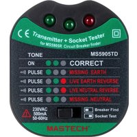 Тестер розеток Mastech MS5905RTD
