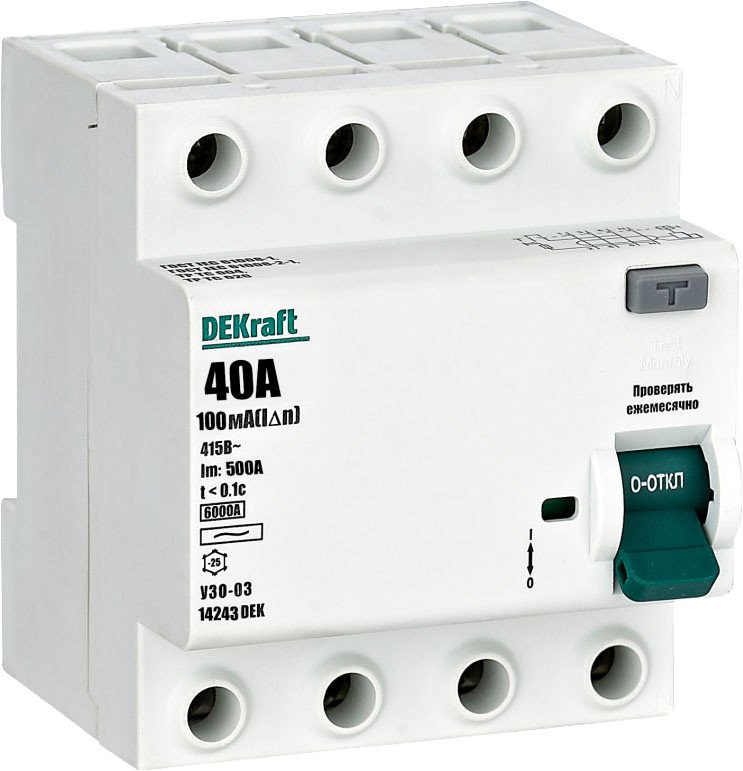 

Устройство защитного отключения Schneider Electric DEKraft УЗО-03 14243DEK