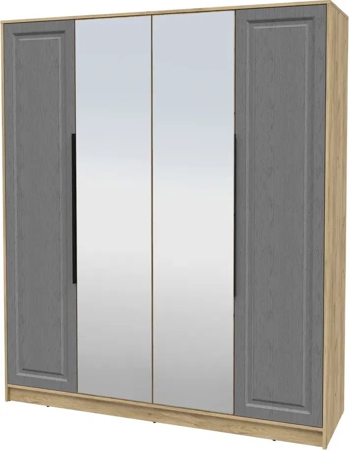 

Шкаф распашной Интерлиния Концепт КТ-Ш4з Деко (дуб золотой/дуб серый)