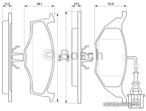 Тормозные колодки Bosch 0986424632