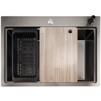 Кухонная мойка Stellar S6050NB-A (нано черный, c доской)