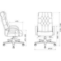 Офисное кресло Бюрократ T-9928WALNUT/ECO (черный) в Гомеле
