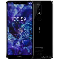 Телефон Nokia 5.1 Plus (глянцевый черный)