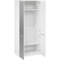 Шкаф распашной Трия Глосс 580 СМ-319.07.005 (белый жемчуг/белый глянец)