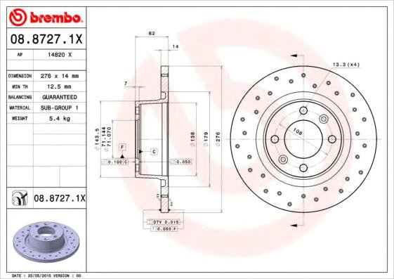 

Brembo 0887271X