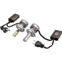 Светодиодная лампа Skyway H4 P43t 12V 170W 15000Лм вентилятор + драйвер SENATOR PRO 6500К (2 шт)