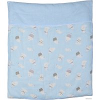 Матрас-кокон Farfello Медведи L4 (голубой)