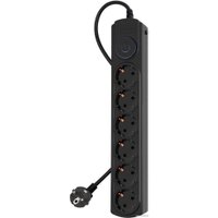 Сетевой фильтр IPPON BK-6-EU-3-10-B (3м, 6 розеток, черный)