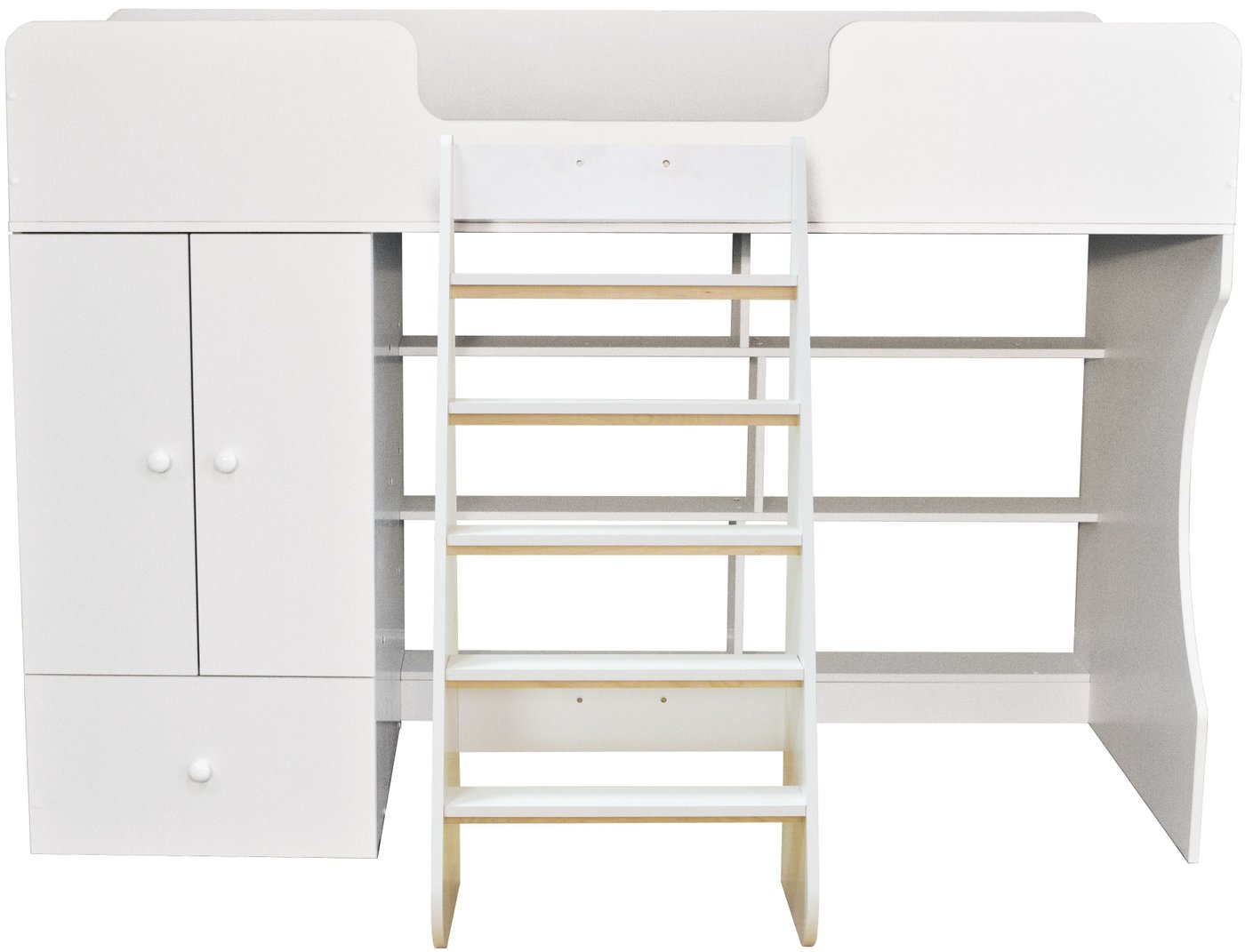 

Кровать-чердак Красная звезда Р445 Капризун 1 со шкафом 180x80 (белый)