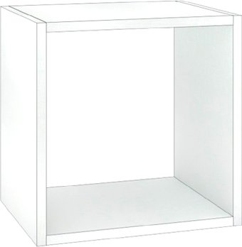 Полка Кортекс-мебель Дельта-1 36x36 (белый)