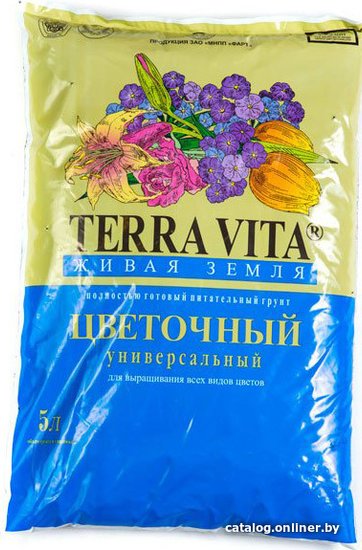 Terra Vita Цветочный (5 л) грунт купить в Минске