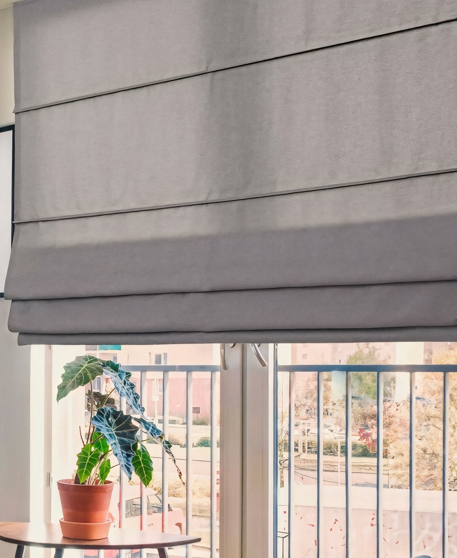 

Римская штора Delfa Макси Roman СШД-02М 270/8218 (150x160, серый)