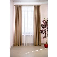 Комплект штор Decoretto Нубук песок пустыни НПП-K6 1.25x2.5 м (песочный, 2 шт)