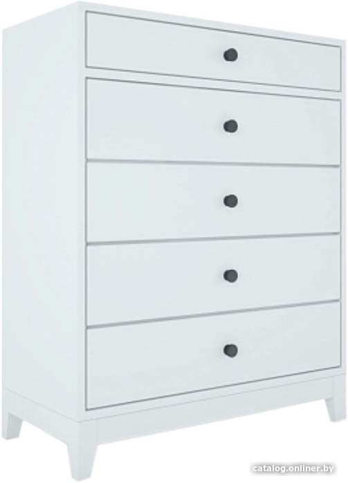 Комод Belux Лектум КД 850x410-5 (198, сосна/белый матовый)
