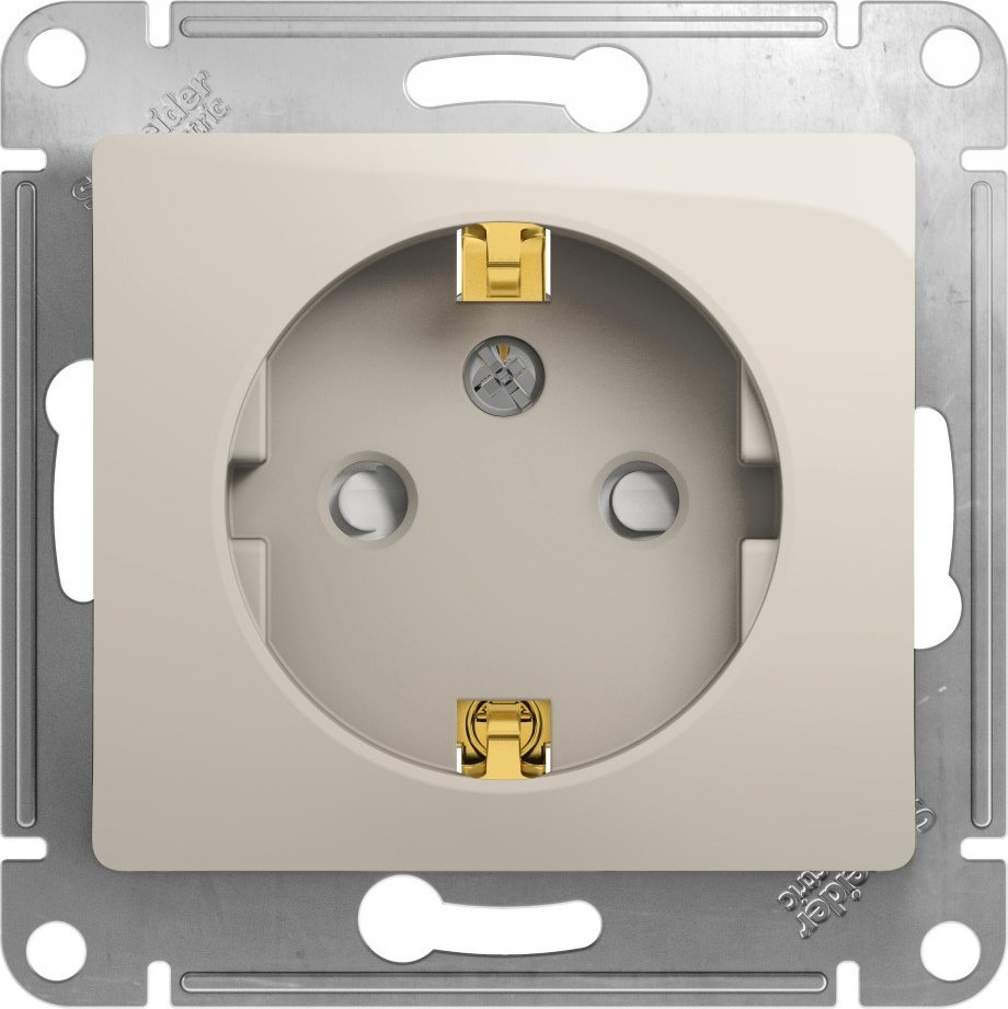 

Розетка Systeme Electric Glossa GSL000945 (молочный)