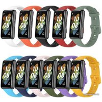 Ремешок Rumi силиконовый для Huawei Band 7 (белый)