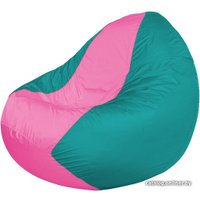 Кресло-мешок Flagman Classic К2.1-147 (бирюзовый/розовый)