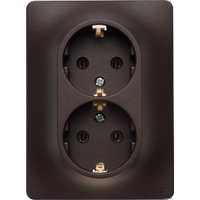 Розетка Schneider Electric Glossa GSL000824 (шоколад)