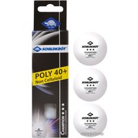 Мяч для настольного тенниса Donic-Schildkrot 3-Star Champion ITTF Poly 40+