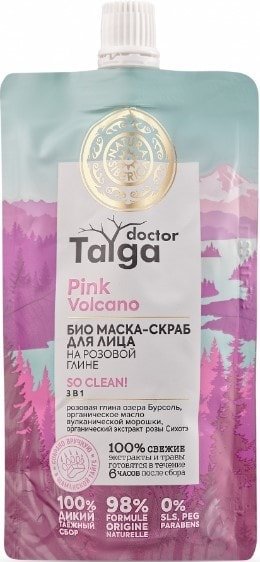 

Natura Siberica Маска-скраб для лица Doctor Taiga Био 3 в 1 100 мл