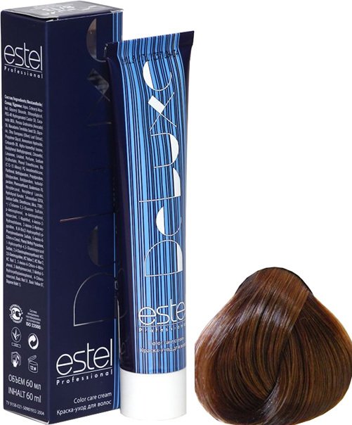 

Крем-краска для волос Estel Professional De Luxe 7/75 русый коричнево-красный