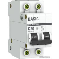 Выключатель автоматический EKF ВА 47-29 2P 20A (C) 4.5кА mcb4729-2-20C