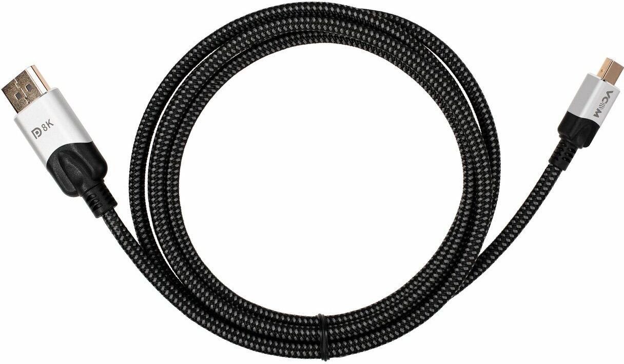 Кабель VCOM CG685-1.8M MiniDisplayPort - DisplayPort (1.8 м, черный)