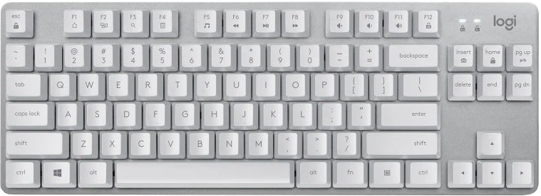 Клавиатура Logitech K835 TKL (серебристый, TTC Blue, нет кириллицы)