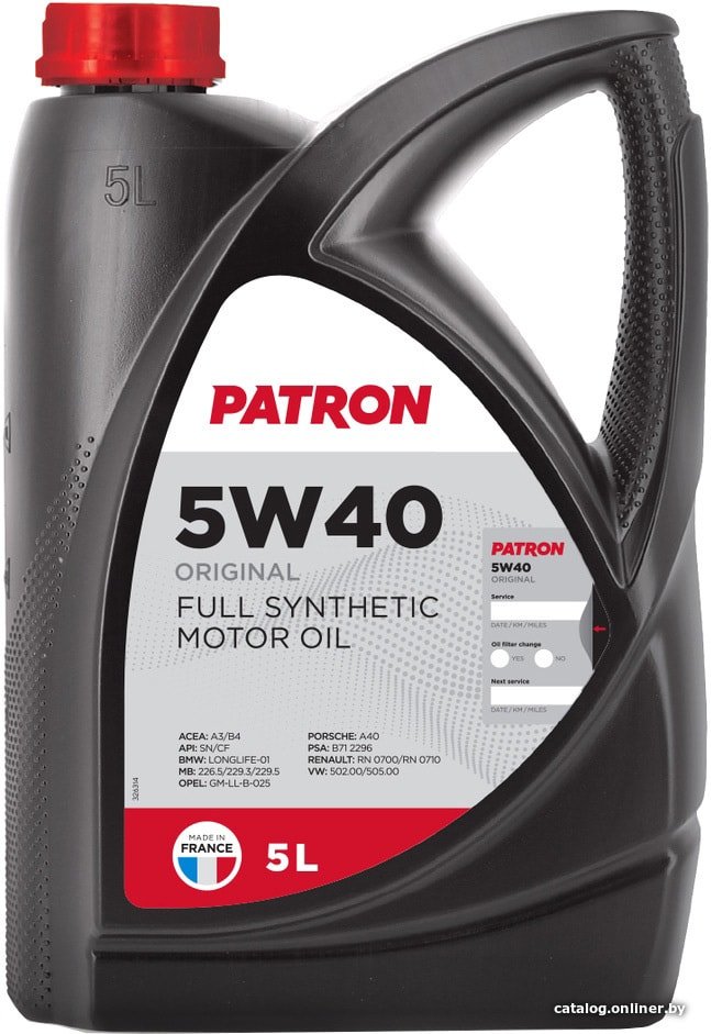 Моторное масло Patron 5W-40 5л