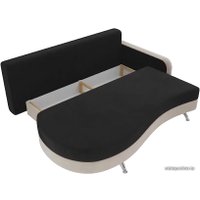 Тахта Лига диванов Премьер 105260 (правый, черный/бежевый)