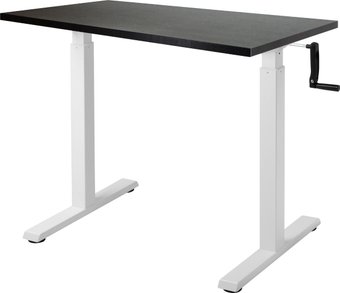 Стол с регулировкой высоты ErgoSmart Manual Desk Compact 1200x650x25 мм (дуб мореный/белый)