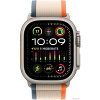 Ремешок Apple Trail Loop MT5W3 (49 мм, оранжевый/бежевый, размер S/M)