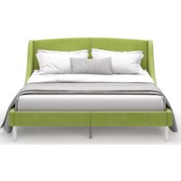 Кровать MONOFIX Лотти 160x200 (микровелюр/оливковый)
