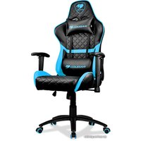 Игровое (геймерское) кресло Cougar Armor One Sky Blue (черный/голубой)
