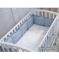 Детский комплект постельного белья Perina Toys Sateen Collection 6 предметов (аквамарин)