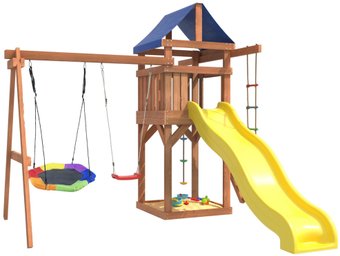 National Tree Company С качелями лодочка и гнездом Гексагон IgroWoods ДП-13