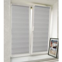 Рулонные шторы Delfa Сантайм День-Ночь Стандарт МКД DN-40605 (34x160, серый)