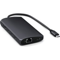 Док-станция Satechi USB-C Multiport Adapter 8K With Ethernet V3 ST-P8KED (черный)