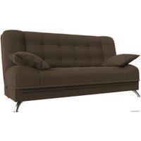 Диван Лига диванов Анна 102737 (рогожка, коричневая)